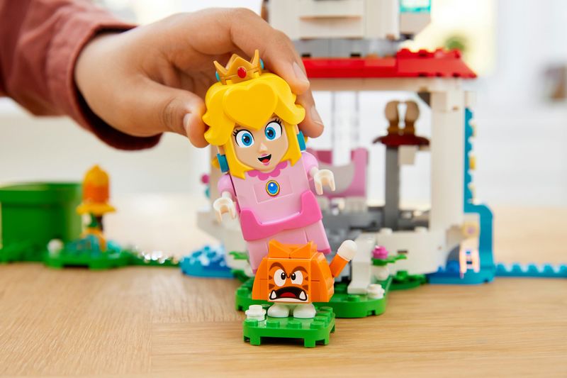 LEGO-Super-Mario-71407-Pack-Espansione-Costume-di-Peach-Gatto-e-Torre-Ghiacciata-Castello-Giocattolo-con-3-Figure