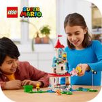 LEGO-Super-Mario-71407-Pack-Espansione-Costume-di-Peach-Gatto-e-Torre-Ghiacciata-Castello-Giocattolo-con-3-Figure