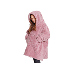 BIANCHERIAWEB Felpa Plaid Bambini Coperta Agnellata Sherpa Con Tasca Inverno Tinta Unita Midlands