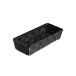 BIANCHERIAWEB Contenitore Rattan Decorativo Cestino Portaoggetti 30x14x6 Vari Colori