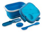 Macom-Space-Lunch-To-Go-Scaldavivande-in-silicone-pieghevole-SalvaSpazio-08-L-Blu-Bianco-Adulto-35-W