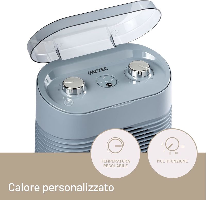 Imetec-Silent-Power-Protection-Interno-Blu-2100-W-Riscaldatore-ambiente-elettrico-con-ventilatore