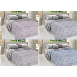 BIANCHERIAWEB Copriletto Piquet Primavera Estate 100% Cotone Sofia Disegno Olivia