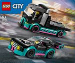 LEGO-City-60406-Auto-da-Corsa-e-Trasportatore-Macchina-e-Camion-Giocattolo-per-Bambini-di-6--Veicolo-con-Rampa-Funzionante