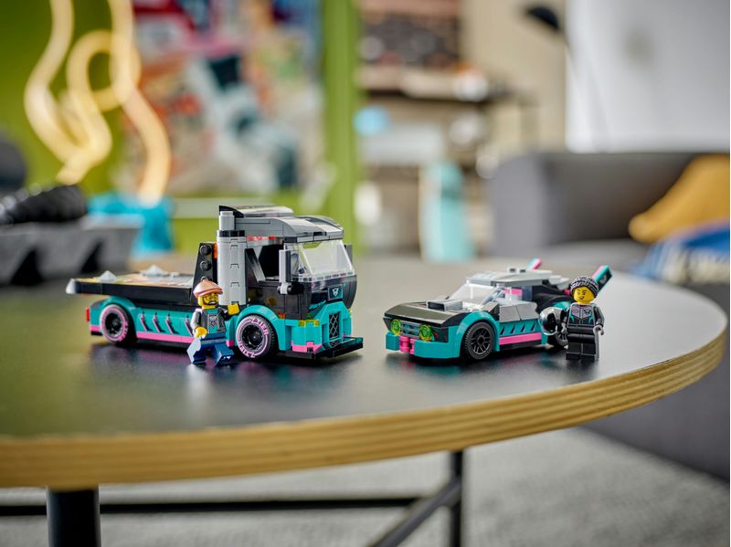 LEGO-City-60406-Auto-da-Corsa-e-Trasportatore-Macchina-e-Camion-Giocattolo-per-Bambini-di-6--Veicolo-con-Rampa-Funzionante