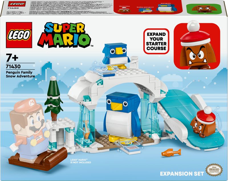 LEGO-Super-Mario-71430-Pack-di-Espansione-La-Settimana-Bianca-della-Famiglia-Pinguotto-Giochi-per-Bambini-7--con-3-Personaggi