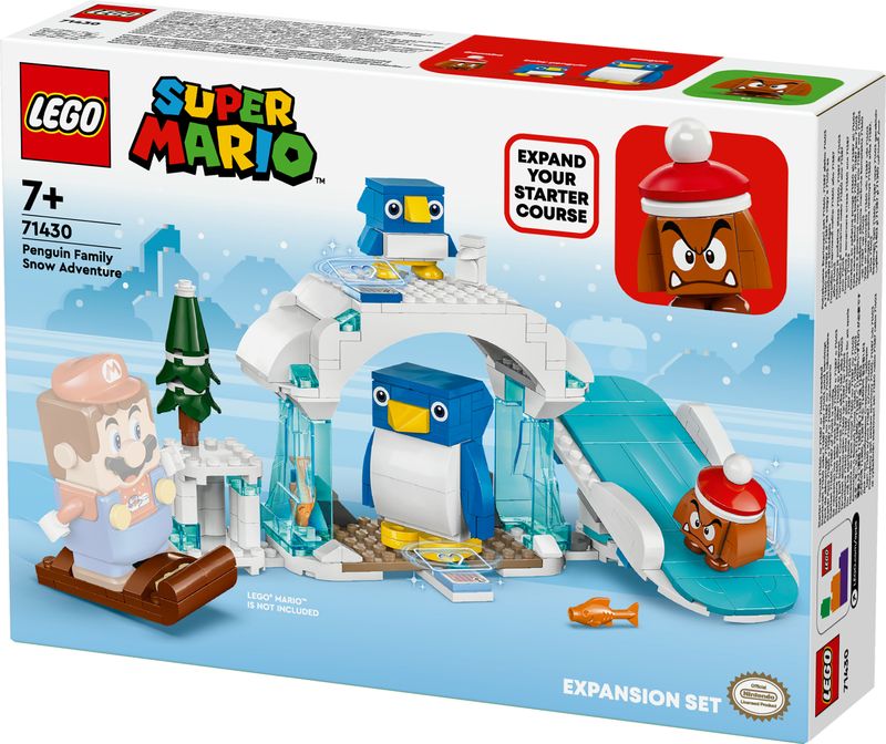 LEGO-Super-Mario-71430-Pack-di-Espansione-La-Settimana-Bianca-della-Famiglia-Pinguotto-Giochi-per-Bambini-7--con-3-Personaggi