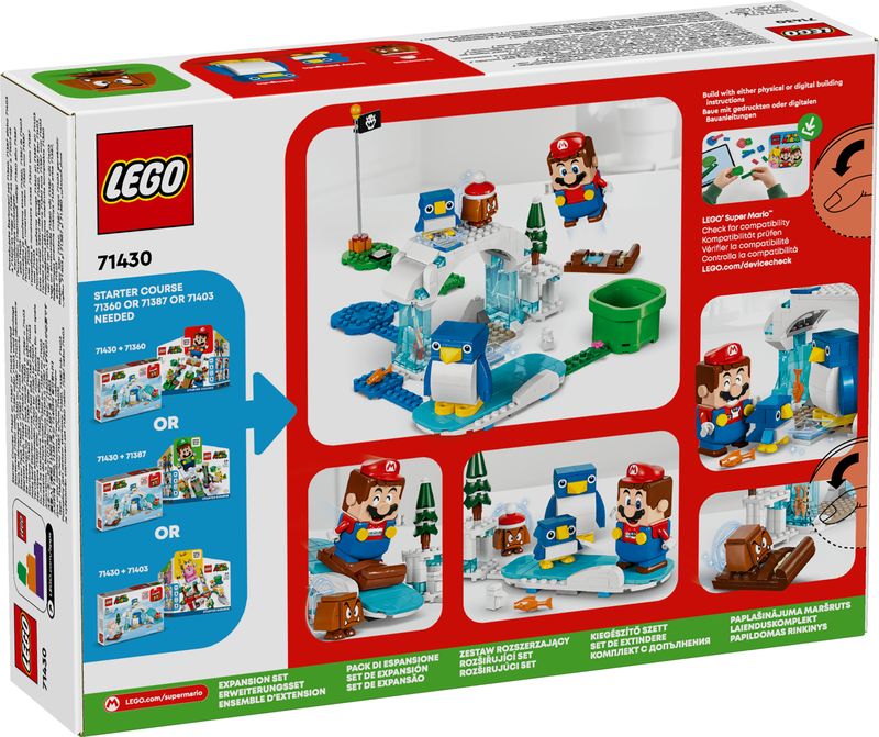 LEGO-Super-Mario-71430-Pack-di-Espansione-La-Settimana-Bianca-della-Famiglia-Pinguotto-Giochi-per-Bambini-7--con-3-Personaggi