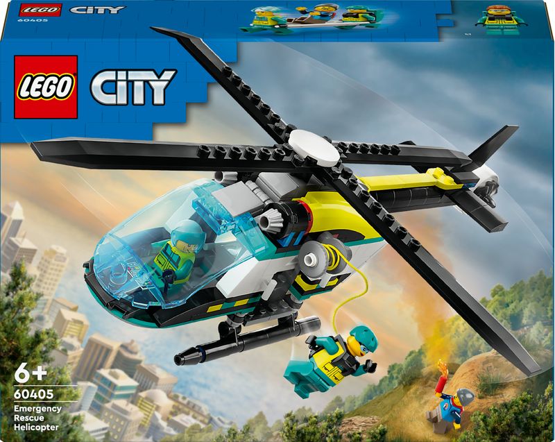 LEGO-City-60405-Elicottero-di-Soccorso-di-Emergenza-Set-con-Veicolo-Giocattolo-con-Rotori-e-Verricello-Giochi-per-Bambini-6-