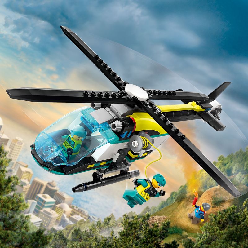 LEGO-City-60405-Elicottero-di-Soccorso-di-Emergenza-Set-con-Veicolo-Giocattolo-con-Rotori-e-Verricello-Giochi-per-Bambini-6-