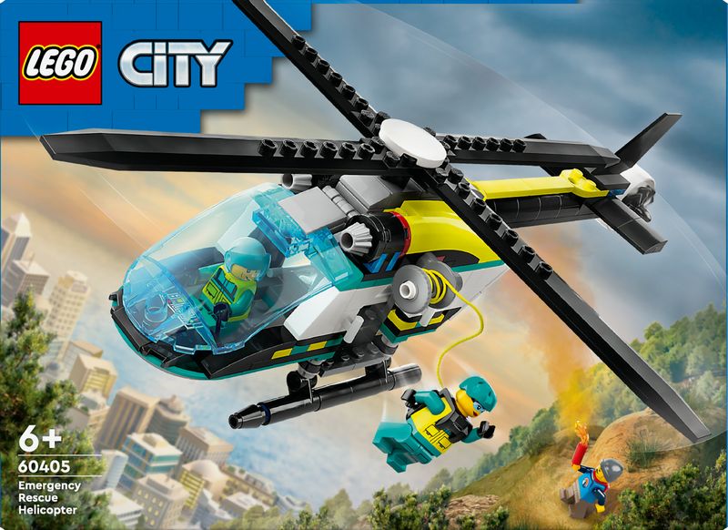 LEGO-City-60405-Elicottero-di-Soccorso-di-Emergenza-Set-con-Veicolo-Giocattolo-con-Rotori-e-Verricello-Giochi-per-Bambini-6-