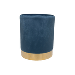 BIANCHERIAWEB Pouf Salotto/Camera Rotondo Imbottito Modello Cilindro Velvet In Tinta Unita