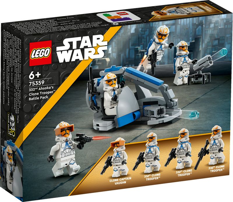 LEGO-Star-Wars-75359-Battle-Pack-Clone-Trooper-della-332a-Compagnia-di-Ahsoka-Giochi-da-Costruire-con-Veicolo-e-Minifigure