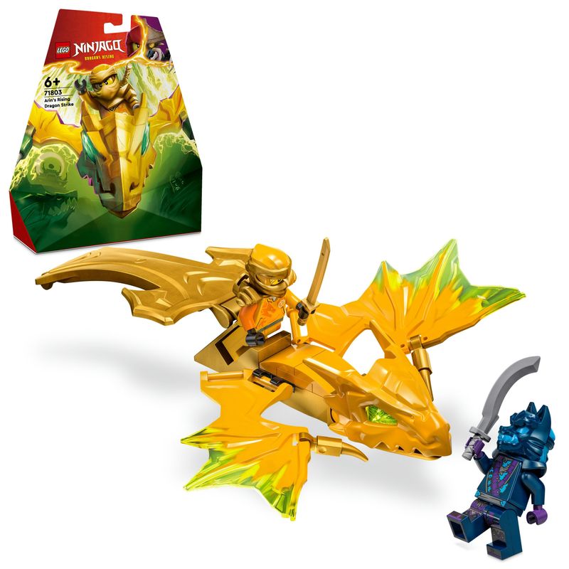 LEGO-NINJAGO-71803-Attacco-del-Rising-Dragon-di-Arin-Giochi-per-Bambini-6--con-Action-Figure-di-Drago-Giocattolo-e-Minifigure