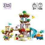 LEGO-DUPLO-10993-Casa-sull’Albero-3-in-1-Giochi-per-Bambini-3--Anni-Attivita--Didattiche-con-4-Personaggi-e-Animali-Giocattolo