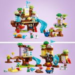 LEGO-DUPLO-10993-Casa-sull’Albero-3-in-1-Giochi-per-Bambini-3--Anni-Attivita--Didattiche-con-4-Personaggi-e-Animali-Giocattolo