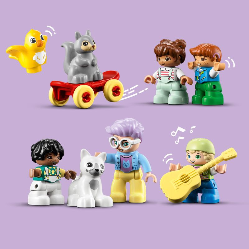 LEGO-DUPLO-10993-Casa-sull’Albero-3-in-1-Giochi-per-Bambini-3--Anni-Attivita--Didattiche-con-4-Personaggi-e-Animali-Giocattolo