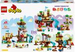 LEGO-DUPLO-10993-Casa-sull’Albero-3-in-1-Giochi-per-Bambini-3--Anni-Attivita--Didattiche-con-4-Personaggi-e-Animali-Giocattolo