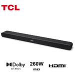 TCL 8 Series Soundbar TS8111 Dolby Atmos 2.1 con Subwoofer integrato per TV & Wireless Bluetooth (39-inch Speaker