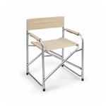 Trade Shop Traesio-sedia Regista Crema In Alluminio Per Mare Pesca Spiaggia Giardino Pieghevole 490006 -