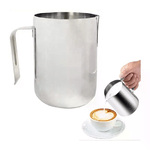 Kmt Style Pentolino Bollilatte Bicchiere Acciaio Lattiera Metallo Con Manico 750 ml