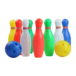 Generico Gioco Bowling Birilli Pallina Palla In Plastica Per Bambini Bimbi Giocattolo 3+