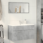 VidaXL Mobile Sottolavabo Grigio Cemento 80x38,5x46 cm Multistrato