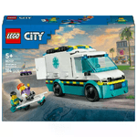 LEGO City Ambulanza di Emergenza Giocattolo con 2 Minifigure