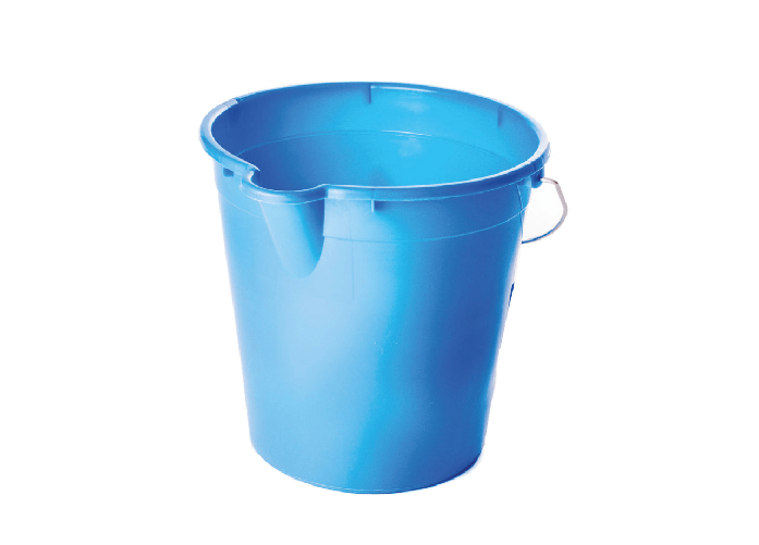 BIANCHERIAWEB Secchio Per Pulizie Manico Ergonomico Con Becco Secchi Plastica Azzurro