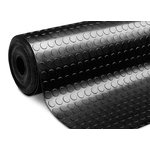BIANCHERIAWEB Tappeto Rivestimento Pavimento Gommato PVC Con Bolle Colore Nero Bollato