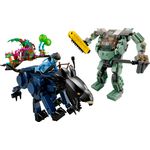 LEGO Avatar 75571 Neytiri e Thanator vs. Quaritch con Tuta AMP, Modellini da Costruire di Animale e Mech