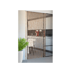 BIANCHERIAWEB  Tenda Antimosca Antirumore Catenella Perline A Caduta Pannello Porta Finestra Casa Beige