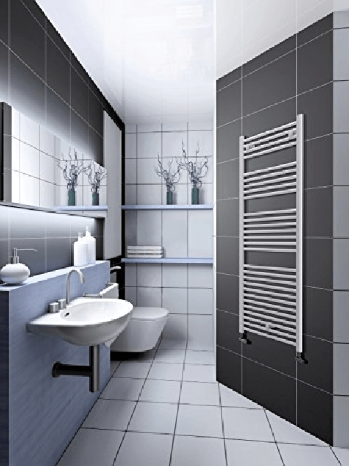 FABIN store Scaldasalviette Termoarredo in Acciaio Bianco 1703x500 mm