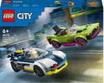 LEGO-City-60415-Inseguimento-della-Macchina-da-Corsa-2-Modellini-di-Auto-della-Polizia-Giocattolo-per-Bambini-di-6--Anni