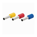 TrAdE Shop Traesio - Confezione 100 Pz Tubetto Capicorda Isolato Per Cavi 10mm² Terminale 12mm E10-12 -