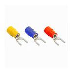 TrAdE Shop Traesio - Set 100pz Capicorda A Forcella A Crimpare Per Cavi 1.5-2.5 Mm² Isolato M4 Sv2-4 -