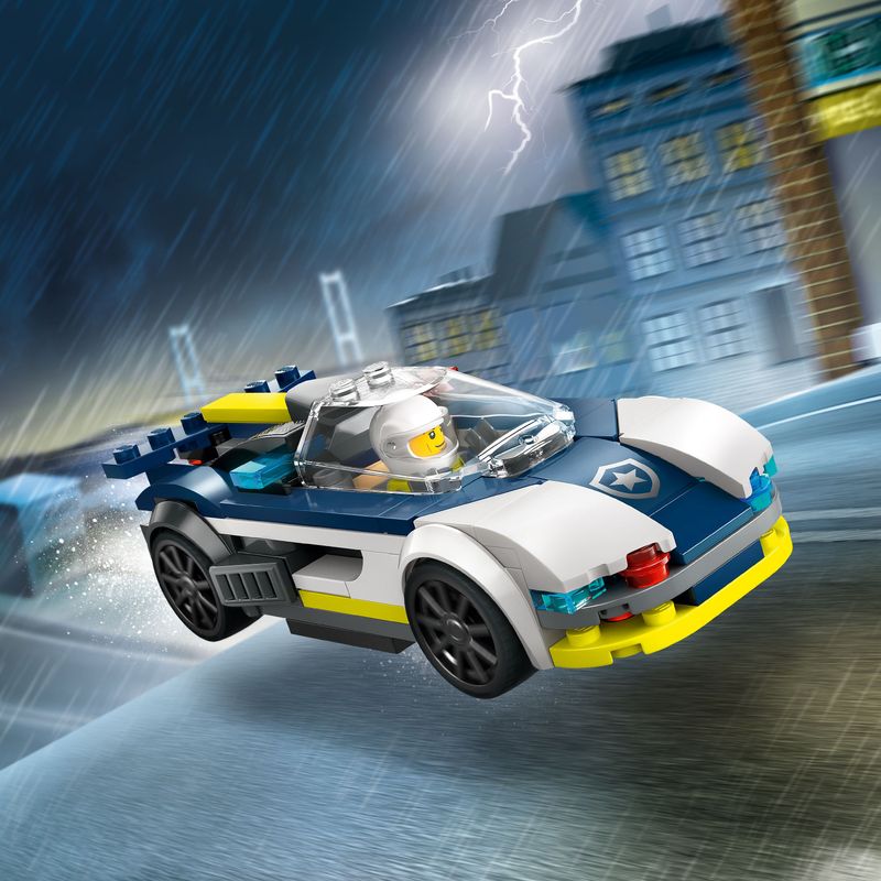 LEGO-City-60415-Inseguimento-della-Macchina-da-Corsa-2-Modellini-di-Auto-della-Polizia-Giocattolo-per-Bambini-di-6--Anni