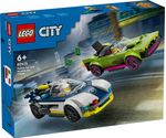 LEGO-City-60415-Inseguimento-della-Macchina-da-Corsa-2-Modellini-di-Auto-della-Polizia-Giocattolo-per-Bambini-di-6--Anni