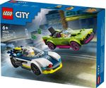 LEGO-City-60415-Inseguimento-della-Macchina-da-Corsa-2-Modellini-di-Auto-della-Polizia-Giocattolo-per-Bambini-di-6--Anni