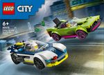 LEGO-City-60415-Inseguimento-della-Macchina-da-Corsa-2-Modellini-di-Auto-della-Polizia-Giocattolo-per-Bambini-di-6--Anni