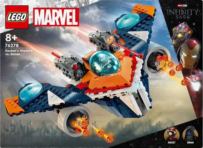 LEGO-Marvel-76278-Warbird-di-Rocket-vs.-Ronan-Astronave-Giocattolo-per-Bambini-di-8--Anni-Regalo-Guardiani-della-Galassia