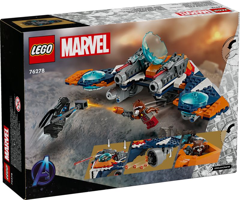 LEGO-Marvel-76278-Warbird-di-Rocket-vs.-Ronan-Astronave-Giocattolo-per-Bambini-di-8--Anni-Regalo-Guardiani-della-Galassia