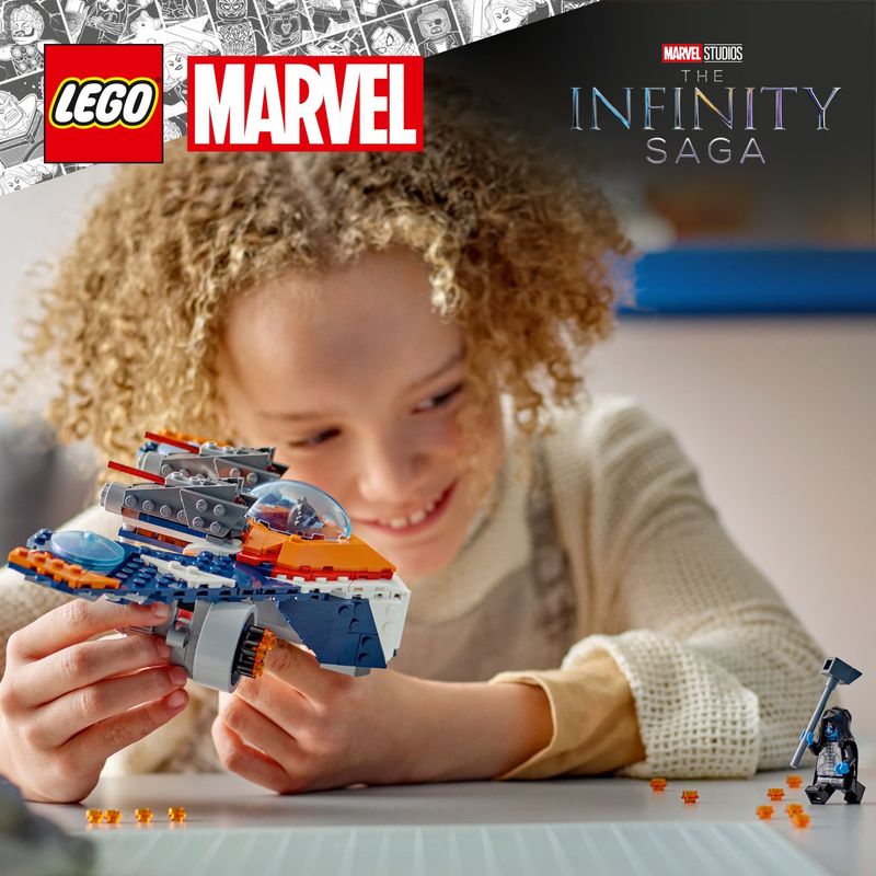 LEGO-Marvel-76278-Warbird-di-Rocket-vs.-Ronan-Astronave-Giocattolo-per-Bambini-di-8--Anni-Regalo-Guardiani-della-Galassia