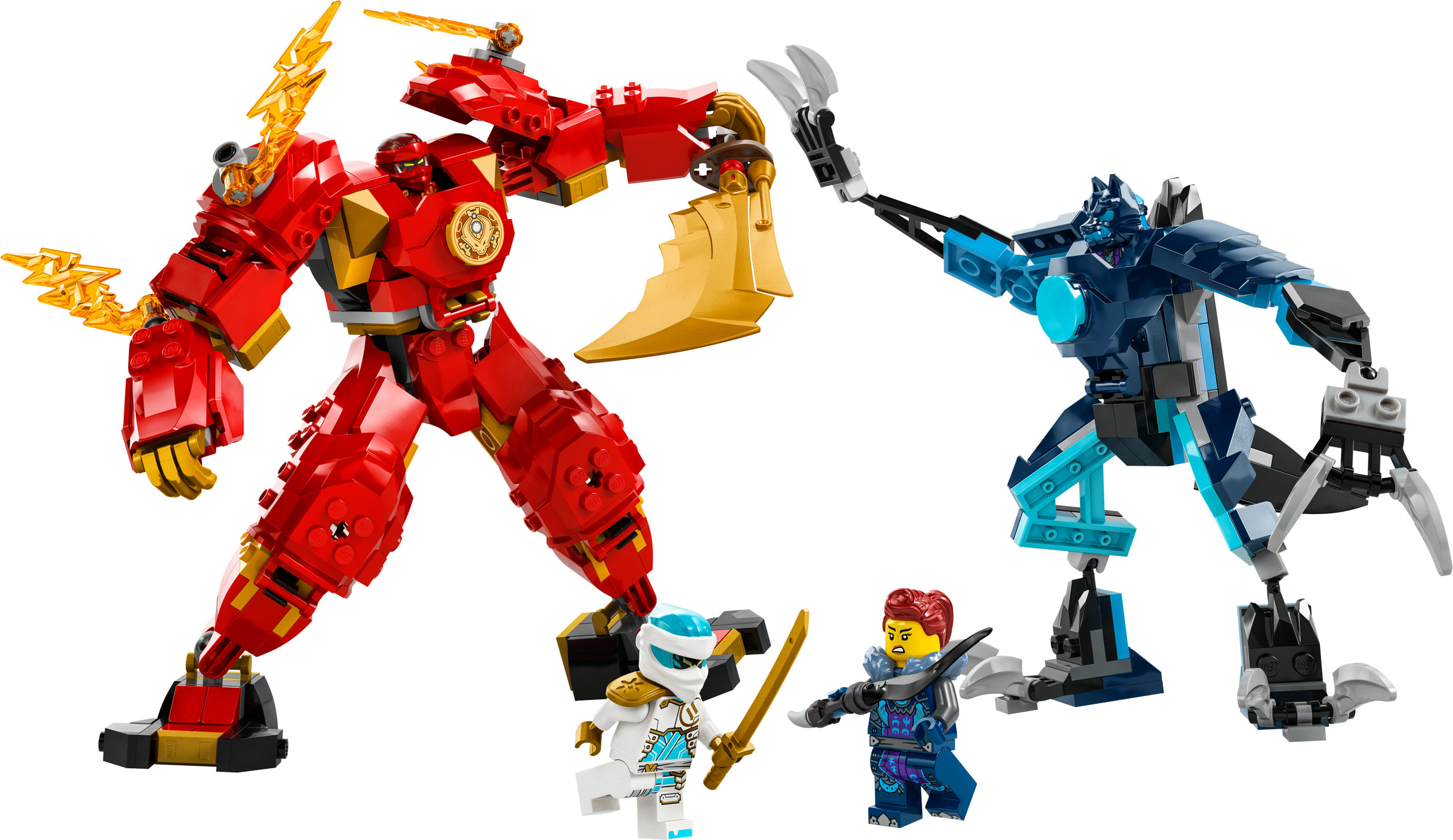 LEGO NINJAGO 71808 Mech Elemento Fuoco di Kai