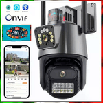 Xiongmai Telecamera WiFi Doppia Lente 4MP PTZ Rilevamento , Allarme , Visione Notturna