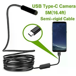 LEOVIN Telecamera Endoscopica Sonda 5 Mt MICRO USB TYPE C 6LED Cellulari Android PC