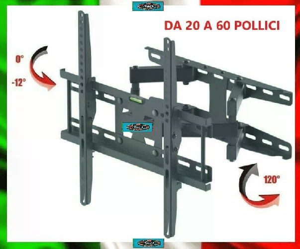LEOVIN Staffa Braccio Estendibile TV LED LCD Plasma Monitor 20" - 60" VESA da 100 a 460