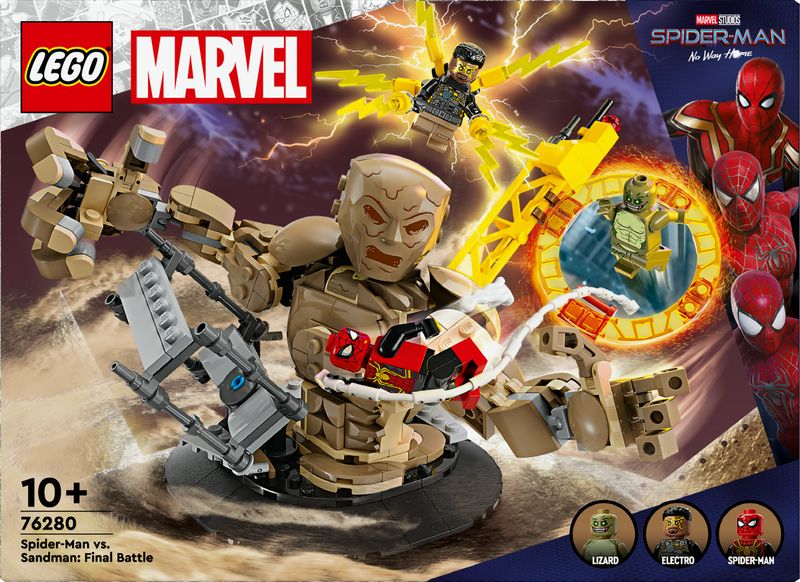 LEGO-Marvel-76280-Spider-Man-vs.-Uomo-Sabbia--Battaglia-Finale-con-Minifigure-dei-Cattivi-Gioco-per-Bambini-10--Idea-Regalo