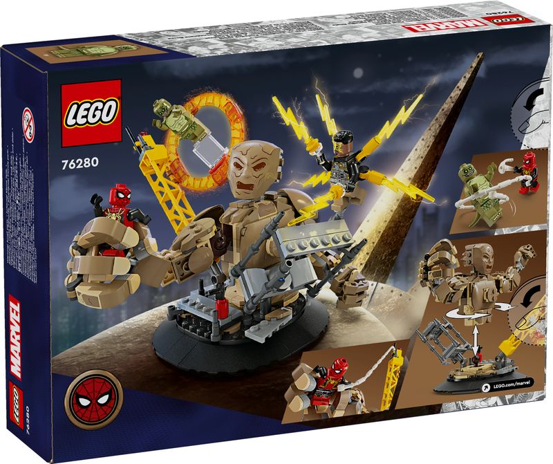 LEGO-Marvel-76280-Spider-Man-vs.-Uomo-Sabbia--Battaglia-Finale-con-Minifigure-dei-Cattivi-Gioco-per-Bambini-10--Idea-Regalo