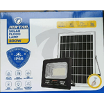 JORTAN Faro LED Solare 800W con Pannello Fotovoltaico - Impermeabile IP66, Telecomando